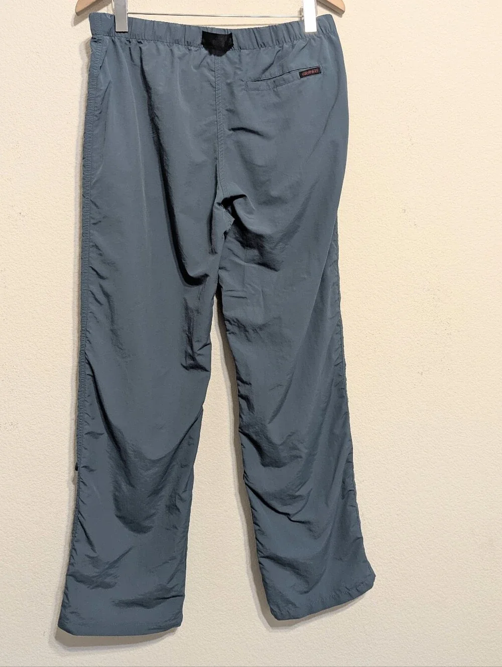 Gramicci Convertible Pants Mens Large 31”Inseam Blue Nylon Stretch Belted